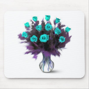 A Dozen Blue Roses - Gifts Mouse Mat
