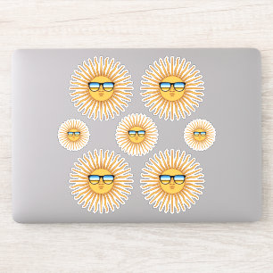 A dozen Sun in Shades Decals