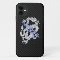 A Dragon expression on Black Snake Skin Print