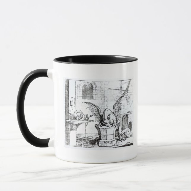 A Dragon in a Workshop Mug (Left)
