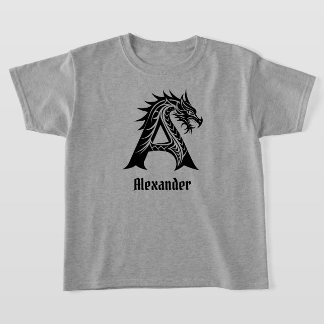 A Dragon Personalise T-Shirt (Laydown)