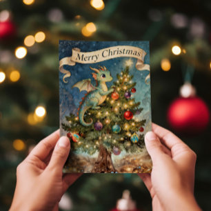 A Dragon’s Christmas Eve Holiday Card