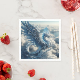 A Dragon Surrounded by Clouds Napkin