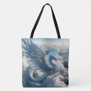 A Dragon Surrounded by Clouds Tote Bag
