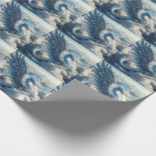 A Dragon Surrounded by Clouds Wrapping Paper