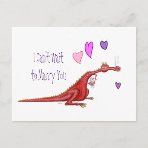 A Dragon with flowers Postcard