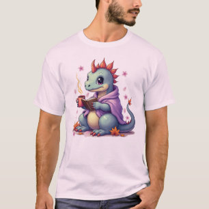 A Dragon Wrapped in a Blanket book and coffee T-Shirt
