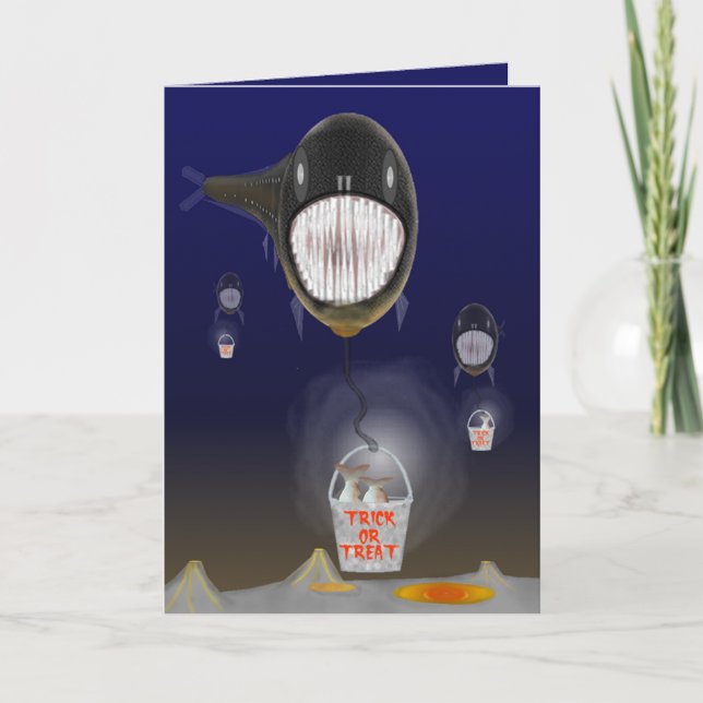A Dragonfish Halloween Card (Front)