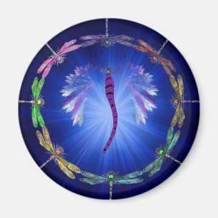A Dragonfly Dance Magnet
