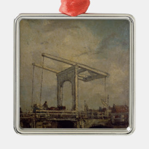 A Drawbridge in a Dutch Town, 1875 Metal Tree Decoration