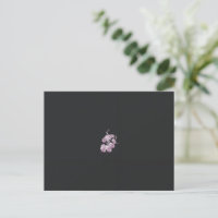 a drawing of a plant with purple flowers
