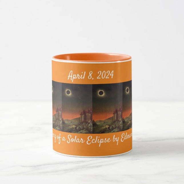 A Drawing of a Solar Eclipse by Edmund Weiss Mug (Center)