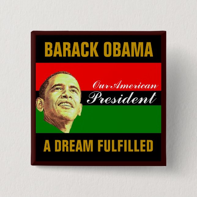 a Dream Fulfilled 15 Cm Square Badge (Front)