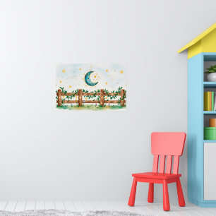 A dreamy watercolor illustration poster