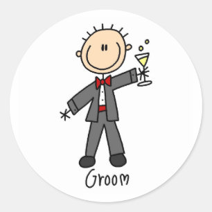 A Drink For The Groom Sticker