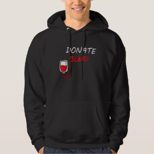 A Drop Of Heart Blood Donor Medical Awareness Dona Hoodie