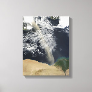 A dust plume canvas print