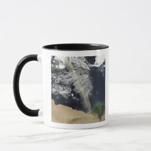 A dust plume mug