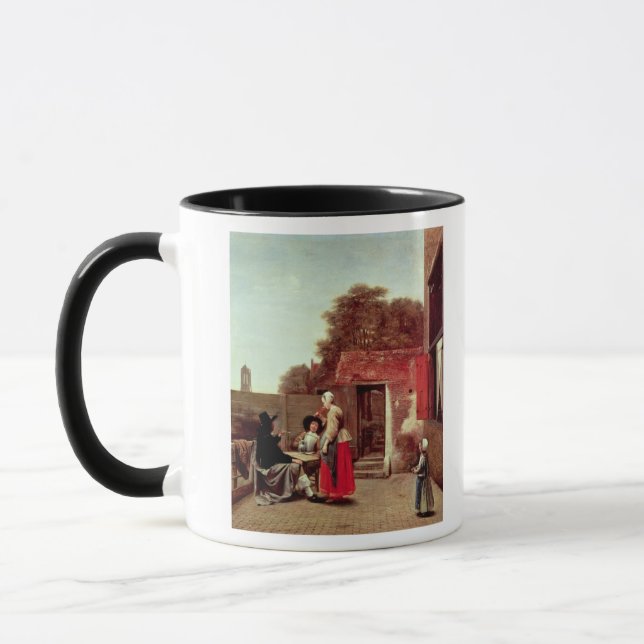 A Dutch Courtyard, c.1658-60 Mug (Left)