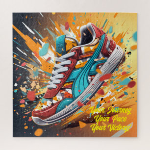 A Dynamic Running Shoe Unleashed Jigsaw Puzzle