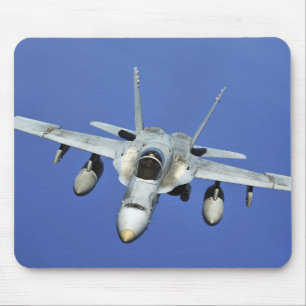 A F/A-18 Hornet participates in a mission Mouse Mat