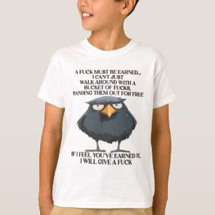 A F_ck Must Be Earned Funny Quote Bucket Christmas T-Shirt