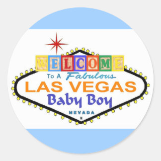 A Fabulous Las Vegas Baby Boy Sticker