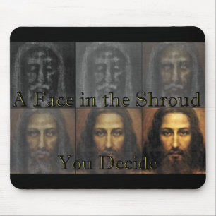A Face in the Shroud Mouse Mat