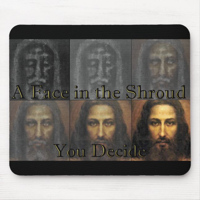 A Face in the Shroud Mouse Mat (Front)