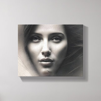 A Face sketch Canvas Print