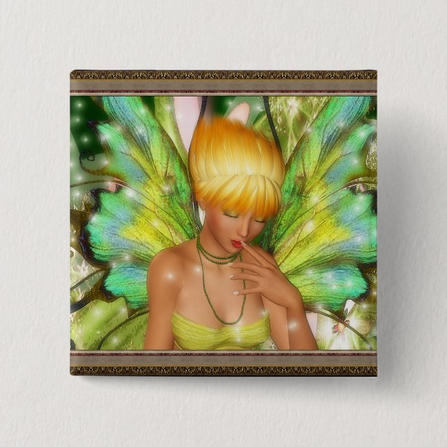 A Faerie's Amusement 15 Cm Square Badge (Front)