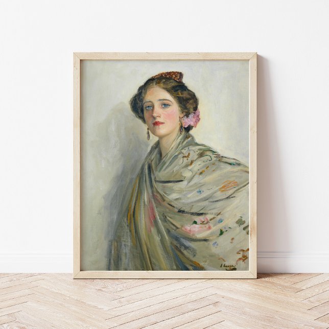 A Fair Spaniard, Mrs. Chowne | Sir John Lavery Poster (Creator Uploaded)