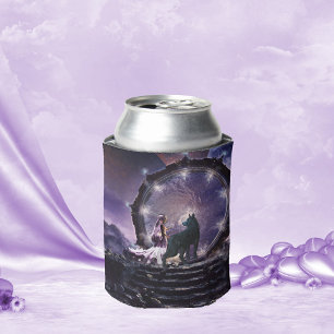 A fairy and a dark wolf can cooler