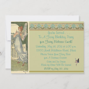 A Fairy Birthday Party Invitation