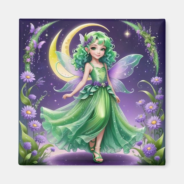 A Fairy - Green Magnet (Front)
