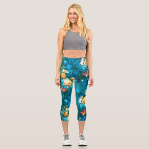A Fairy in the Garden Series Design 11  Capri Leggings