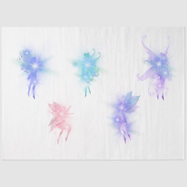 A Fairy in the Garden Series Design 6 Tissue Paper (Front)