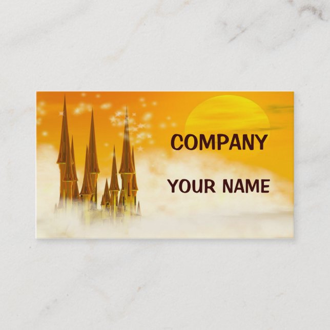 A Fairy tale castle Business Card (Front)