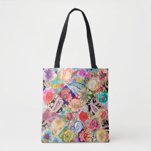 A fairy-tale castle on sharp rocks. Oil painting l Tote Bag