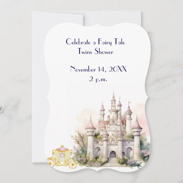 A Fairy Tale Twin Baby Shower  (Front)