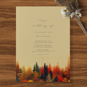 A Fairytale Affair: Whimsical Fall Wedding Invitation