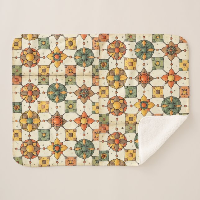 a fairytale-pattern blanket (Front (Horizontal))