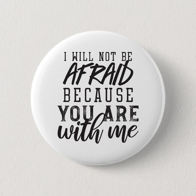 A Faith-Based Reminder: Trust in the Lord 6 Cm Round Badge (Front)