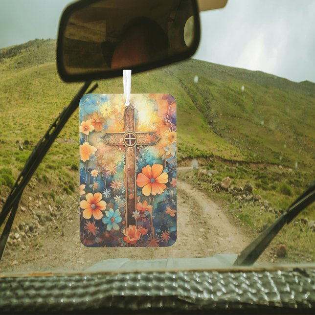 A Faithful Touch to Freshen Space: Christian Cross Car Air Freshener (Creator Uploaded)