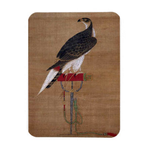 A Falcon - 16th Century Korean Scroll Magnet