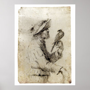 A Falconer - 1640 Poster