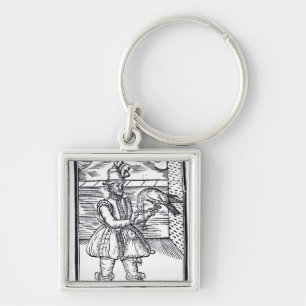 A Falconer with his Goshawk Key Ring