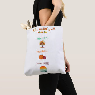 A fall carry-all tote bag