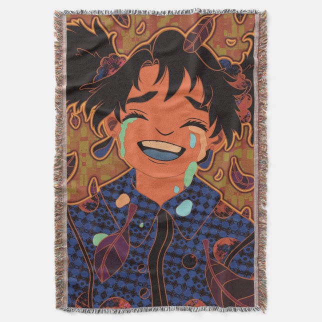 A Fall Day Throw Blanket (Front Vertical)