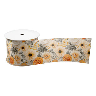 A Fall Floral Series Design 1 Satin Ribbon